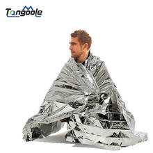 Outdoor Reflective emergency blanket First Aid rescue survival kit gear camping mat Foil Thermal silver 2024 - buy cheap