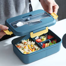 1200ML Portable Lunch Box Bento Box Microwave Dinnerware Food Storage Container Box 2024 - buy cheap