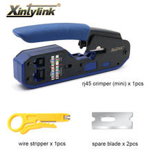 xintylink RJ45 crimping tool pliers network crimper stripper cutter ethernet cable RG45 cat6 cat5e cat5 cat3 RJ11 connector blue 2024 - buy cheap