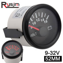 Waterproof 52mm Voltmeter 16-32V Volt Meter 12v 24V With Red Backlight For Motorcycle Boat Automobile Motor Yacht Gauge Meters 2024 - buy cheap