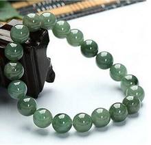 Chinese 100% Natural Hetian Nephrite Jade Bangle Bead Bracelet 16MM 2024 - buy cheap