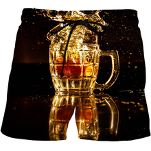 Beer shorts 3D printed casual fashion men's swimsuit swim shorts quick dry beach shorts men's outdoor running jogging pants NEW 2024 - buy cheap