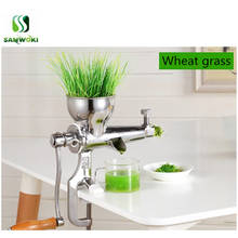 orange juicing machine manual stainless steel wheat grass lemon wheatgrass slow screw juicer machine juice extractor machine 2024 - buy cheap