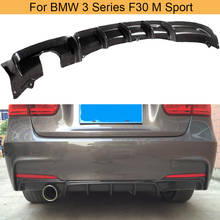 Difusor de parachoques trasero para coche, accesorio de fibra de carbono para BMW Serie 3 F30 M Sport 12-17, para parachoques trasero, FRP 320i 325i 328 330i 2024 - compra barato
