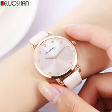 Роскошные женские наручные часы 2021, повседневные стильные часы, высококачественные классические женские кварцевые часы с кожаным ремешком, женские часы 2024 - купить недорого
