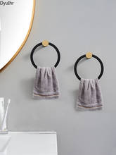 Towel rack ring free perforated ring towel hand towel Nordic creative golden bathroom towel ring ring gold DyuIhr 2024 - buy cheap