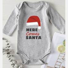 Body para recién nacidos con estampado de Santa, ropa para niños, monos de invierno para recién nacidos 2024 - compra barato