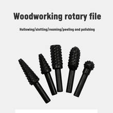 10Pcs Rotary Cutter Set Burr Wood Engraving File 1/4" Carving Rasp Bit Drill Hand Tool Woodworking 2024 - buy cheap