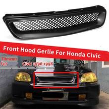 Abs preto carro amortecedor dianteiro capa grill grille capa guarnição para honda civic ek cx dx ex hx lx tipo r 1996 1997 1998 2024 - compre barato