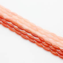 3*9mm Fashion Coral Rice Grain Loose Beads High Quality Natural Sea Bamboo Beadwork Necklace Bracelet DIY Jewelry Find Making 2024 - buy cheap