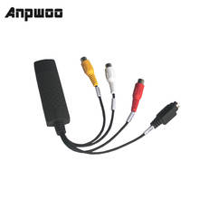 ANWOO New Arrival USB 2.0 Easycap Capture 4 Channel Video TV DVD VHS Audio Capture Adapter Card TV Video DVR 2024 - buy cheap
