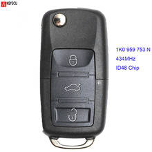 Keyecu-llave remota de coche, accesorio para SKODA Octavia/Superb/Yeti, 434MHz, 1K0959753N/5FA009263-11 HLO 1K0 959 753 N 753N 2024 - compra barato