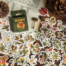 46 pcs/box Vintage Jungle plants Journal Decorative Washi Stickers Scrapbooking Stick Label Diary Album Stickers 2024 - buy cheap
