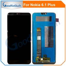 10 шт. для Nokia 6,1 Plus 6,1 Plus X6 ЖК-дисплей и кодирующий преобразователь сенсорного экрана в сборе запасные части для Nokia X6 6,1 Plus 6,1 P 2024 - купить недорого