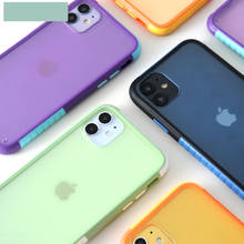 Цветной чехол для iphone SE 11 11Pro Max X XR XS Max 7 8 Plus, матовый Мягкий силиконовый чехол 2024 - купить недорого