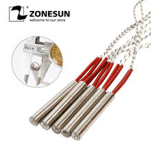 ZONESUN 30mm Length 5pcs Diameter 6.8.10.12mm Heating Element Mould Wired Heater AC220V Electricity Generation 2024 - buy cheap