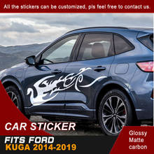 For Ford Kuga 2014 2015 2016 2017 2018 2019 Car Sticker Side Body Splashing Mud Graphic Vinyl Cool Car Decals Car Decor 2024 - buy cheap