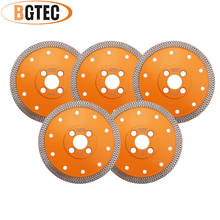 BGTEC 5pcs Dia 5inch/125mm Hot pressed Mesh Turbo Diamond Circular Saw blade Diamond height 10MM Cutting Disc for Ceramic Tile 2024 - buy cheap
