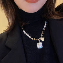 XIALUOKE богемное сердце барокко пресноводный жемчуг кулон ожерелье для женщин модный винтажный свитер цепочка Ювелирные изделия девушка подарок 5557 2024 - купить недорого