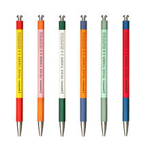 Lápis mecânico retrô colorido japonês, lápis mecânico de 2.0mm com apontador, 1 peça 2024 - compre barato