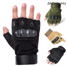 Tactical Hard Knuckle Half finger Gloves Men Army Military Combat Hunting Airsoft Police Duty Men's Fingerless Tactical Gloves 2024 - buy cheap