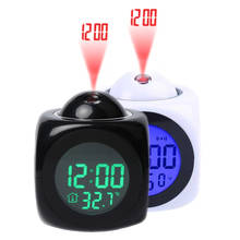 Attention Projection Digital Weather Temperature LCD Snooze Clock Bell Alarm Display Backlight LED Projector Home Clock Timer 2024 - buy cheap