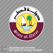 Funny Qatari Emblem Sticker Decal Vinyl Qatar Flag QAT QA PVC Stickers for Car and Motos Notebooks 2024 - buy cheap