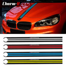Adesivo de fibra de carbono para capô de carro 5d, adesivo m, decoração de performance para bmw e90 e46 e39 e60 f30 f10 f15 f16 x5 x6 x3 2024 - compre barato