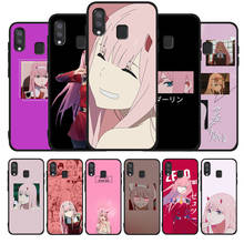 Милый черный чехол Zero Two Darling in the FranXX для Samsung Galaxy A71, A51, A41, A31, A20E, A10, A20, A40, A50, A70, M30S, M20 2024 - купить недорого