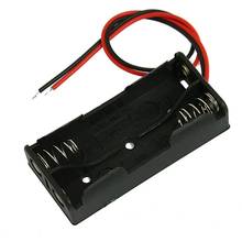 Black Plastic Battery Case Holder Wire 2 x 1.5V AAA 2024 - buy cheap