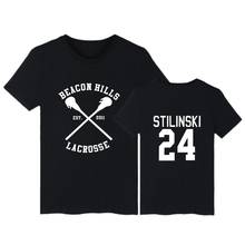 Camiseta de adolescente wolf stilinski 24, camiseta dunbar mcchamada, camiseta masculina de tamanho grande com gola o, roupas 4xl 2024 - compre barato