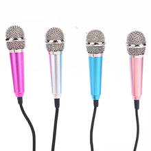 Portable 3.5mm Stereo Studio Mic KTV Karaoke Mini Microphone For Cell Phone Laptop PC Desktop Small Size Mic 2024 - buy cheap