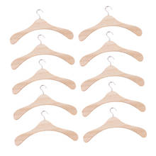 10 Pcs Wooden Hangers for 1/3 Doll Clothes Outfit Holders Accessories 2024 - buy cheap