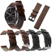 leather Strap huawei watch GT For Samsung Gear S3 Classic Frontier galaxy watch 46mm Band 22MM huami amazfit Bip smartwatch 2024 - buy cheap