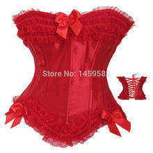 Lingerie sexy vestido extravagante burlesco espartilho combinando g-string plus tamanho 3/4/5/6xl 070 2024 - compre barato