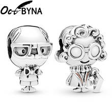 Octbyna Grandfather&Grandmother Charm bead Pendant Fits Pandora Bracelet Necklace Making For Women Men Jewelry Gift Dropshipping 2024 - buy cheap