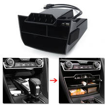 ABS Car Inner Console Central Storage Box Dual USB Port For Honda Civic 2016 2017 2018 2019 Car Accessories 2024 - buy cheap