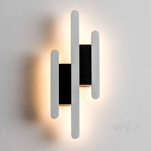 Luminária de parede led nórdica, luminária de parede minimalista em alumínio, para cozinha, sala de estar, além de lavadora 2024 - compre barato