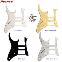 Pleroo personalizado guitarra elétrica peças-para canhoto mij ibanez rg350ex pickguard captador placa de risco hsh humbucker 2024 - compre barato