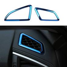 Windshield Air Vent Wind Outlet Cover Trim Sticker Stainless Steel for 10Th Gen Honda Civic 2016 2017 2018 2019 - Blue 2024 - buy cheap