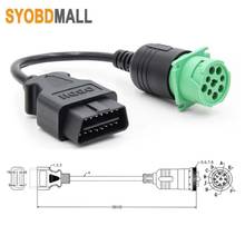 New J1939 9Pin Diesel Male To OBD2 16Pin Truck Extension Cable 9 pin To 16pin OBD 2 Cable 9 Pin Female To 16 PIN Obd2 Extender 2024 - buy cheap