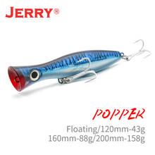 Jerry-señuelo de pesca popper de aguas profundas, topwater señuelos de superficie, atún, Delfín, Wahoo, marlin, cebos artificiales de juego grande, cebo de fundición larga 2024 - compra barato