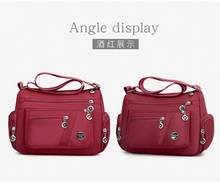 Female bag nylon bag wholesale Korean version of the multi-zipper mommy bag leisure waterproof travel crossbody bag 2024 - buy cheap