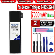 Bateria de laptop 7000mah para notebook lenovo thinkpad x270, x260, x240, x240s, x250, t450, t470p, t450s, t440s, k2450, w550s, 45n1136, 45n1738, 68 + 2024 - compre barato