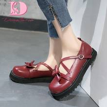 DoraTasia-zapatos planos con plataforma para mujer, calzado con lazo y hebilla, estilo Lolita, para primavera 2024 - compra barato