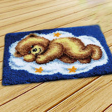 Cartoon Bear Latch Hook DIY Segment Embroidery Material Handcraft Latch Hook Rug Kits Carpet Embroidery Supplies doe het zelf 2024 - buy cheap