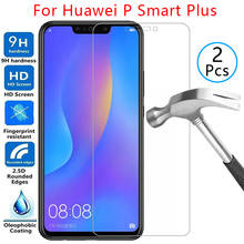 tempered glass screen protector for huawei p smart plus 2018 case cover on psmart smar smat samrt protective phone coque bag 360 2024 - buy cheap
