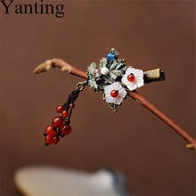 Yanting DIY Hair Clip Pin Handmade Ethnic Hair Jewelry Shell Flower Natural Stone Tassel Gifts For Girlfriend New 077 2024 - buy cheap