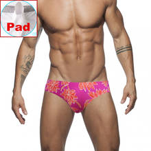 Cueca de banho masculina, roupa de banho breve para homens gay, biquíni para natação, cintura baixa 2024 - compre barato