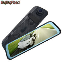 BigBigRoad Car DVR Dash Cam Camera Stream RearView Mirror IPS Screen For Alfa Romeo159 147 156 GT Giulia Stelvio ALFA 4C 8C 2024 - buy cheap